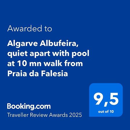 Algarve Albufeira, Quiet Apart With Pool At 10 Mn Walk From Praia Da Falesia Olhos de Agua  Exteriér fotografie