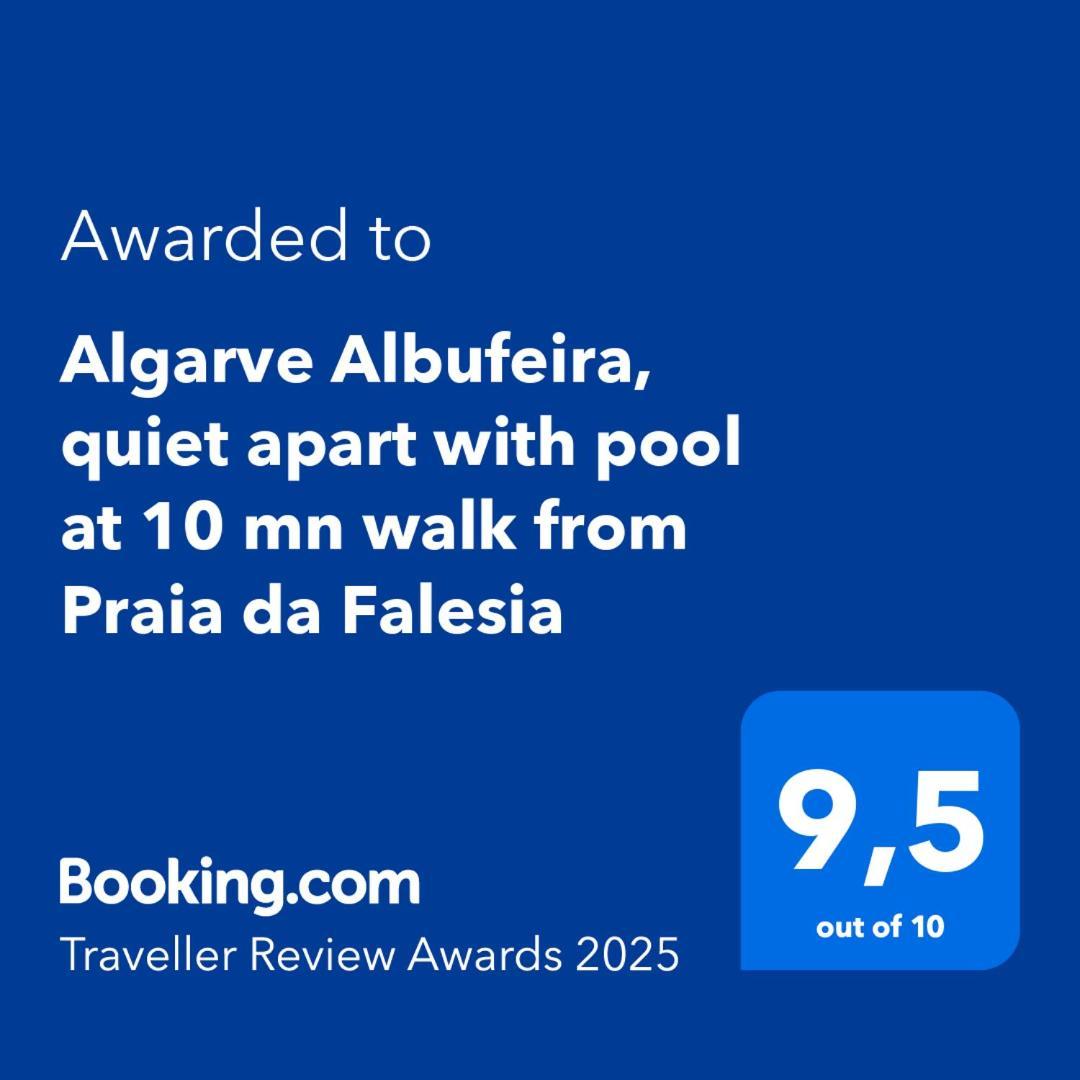 Algarve Albufeira, Quiet Apart With Pool At 10 Mn Walk From Praia Da Falesia Olhos de Agua  Exteriér fotografie